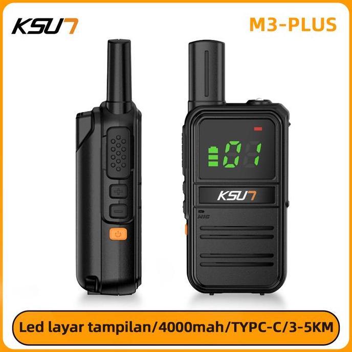 Sale Ksun X-Tfsi Walkei Talkie M3Plus Ht Jarak 3Km Mini Handy Talkt 4000Mah