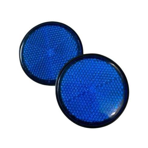 Mata Kucing Bulat Biru Lampu Reflektor Reflector Mur Baut Spakbor Sepeda Motor Mobil