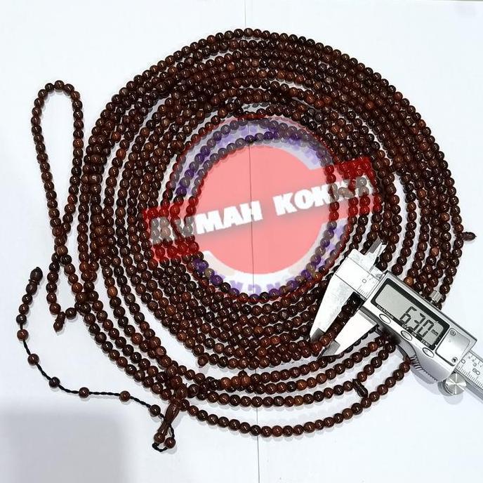TASBIH kokka ASLI 1000 BULAT POLOS 6mm Ckt kaukah kaokah fukakah kokah
