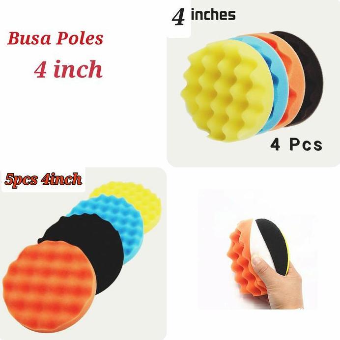 Ready Busa Poles 4 inch 4pcs wax compund polish