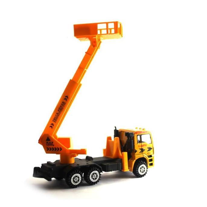 Mainan Mobil Truk Super Metal Construction Lifter Truck