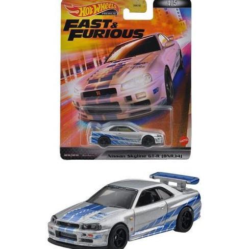 9796 NISSAN SKYLINE GT-R BNR34 R34 HOTWHEELS FAST AND FURIOUS DIECAST
