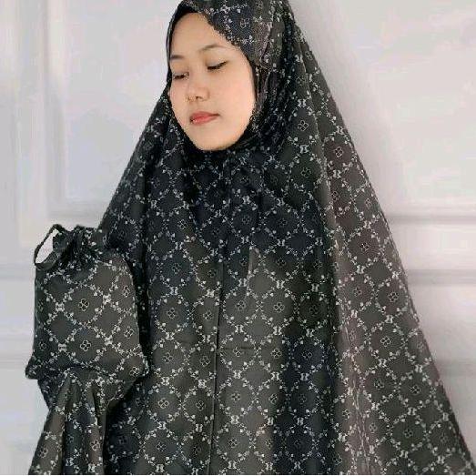 Clarisa Mukena Traveling Series Dewasa Resleting 2 in 1 dengan Laser Cut Bahan Katun Motif Laser Cut