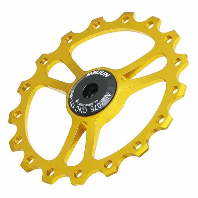 Meijun Pulley 17T Ceramic Bearing Pulley RD Sepeda Ceramic Oversize