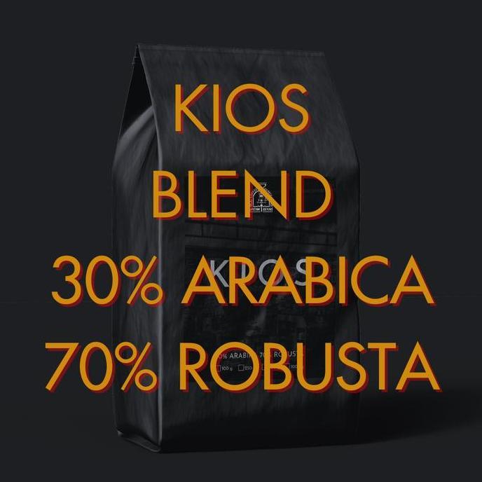 Kios Blend 30 Arabika 70 Robusta Kopi Susu Espresso Biji Bubuk 1000g