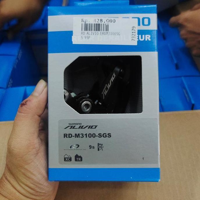Rear Derailleur Shimano ALIVIO RD-M3100-SGS 9 Speed SGS Long Cage RD Alivio M3100 ORIGINAL Shimano W