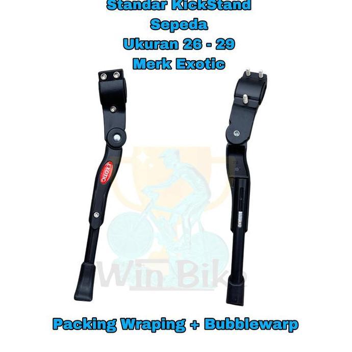 Standar Sepeda Jagang Sepeda 26 - 29 Bahan Alloy Exotic KickStand New Free Packing Wraping + BubbleW