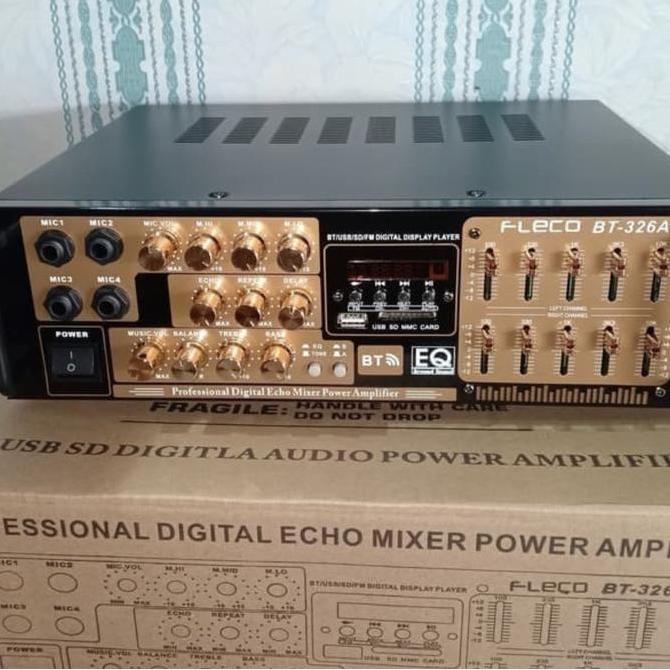 Power Amplifier FLECO BT-326A Amplifier Bluetooth