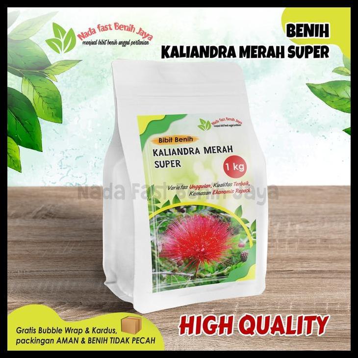 Promo / 1 Kg Benih Biji Kaliandra Merah Super / Bibit Benih Kaliandra Benih Tanaman