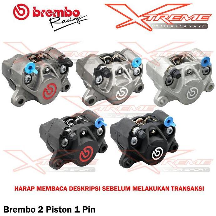NEW KALIPER BREMBO 2P1P 2 PISTON 1 PIN UNIVERSAL ORIGINAL BREMBO ITALY ORI