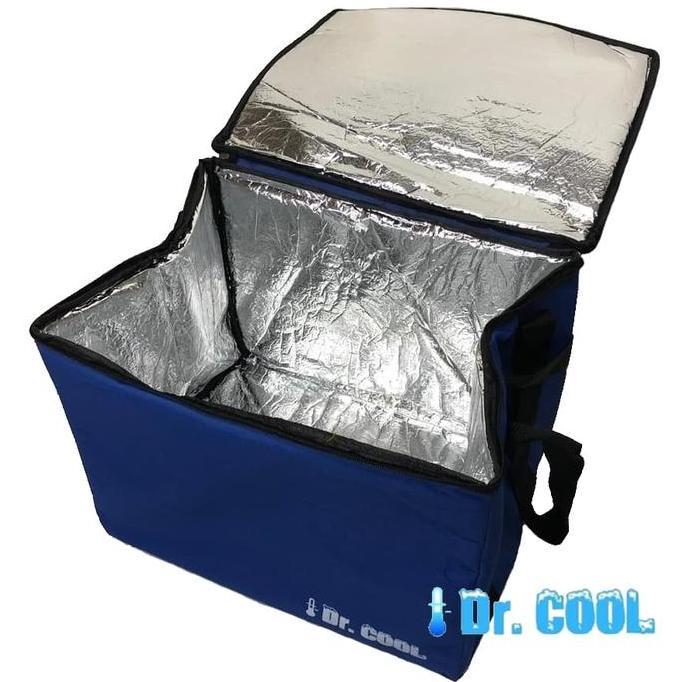 NEW TAS ALUMINIUM GO FOOD DR COOL 40X30X30CM PENDINGIN PENYIMPAN ES BEKAL ORI