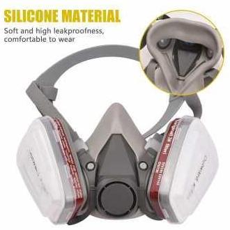 Masker Gas Half Mask Respirator Kn95 - 6200