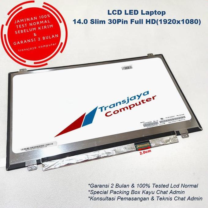 NEW Layar Laptop LED LCD Acer Aspire E5-475 E5-475G E5-476 E5-476G Z476 LED 14.0 Slim 30pin