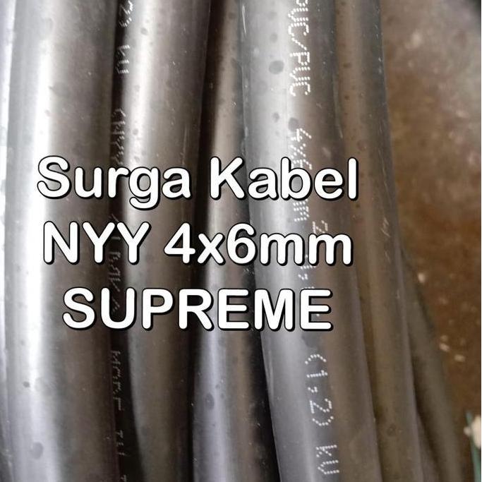 Bijuli- Nyy 4X6Mm Supreme/ Kabel Tufur 4 X 6Mm/ Kabel Kawat 4X6/ 4 X 6