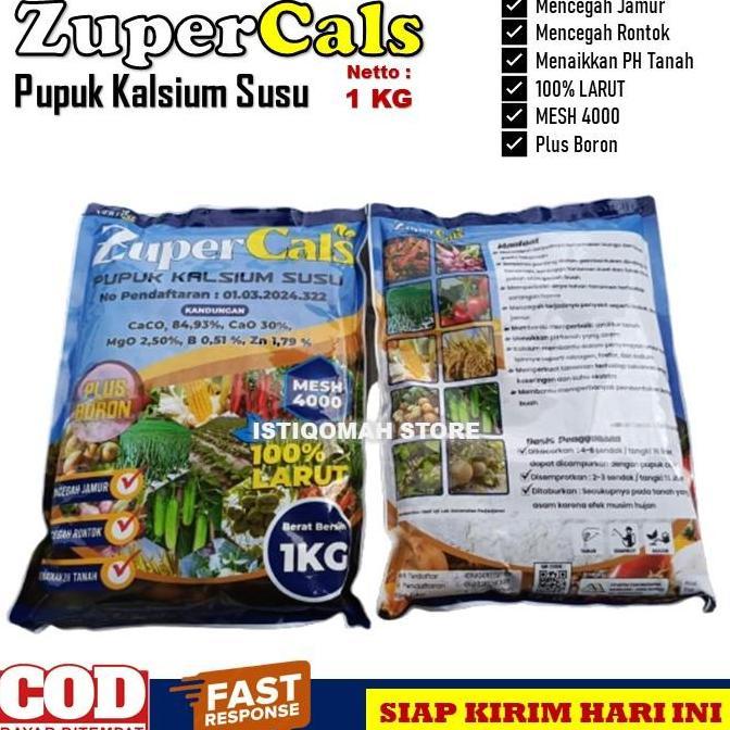 Pupuk Pencegah Mati Pucuk Daun Pada Tanaman Cabe Terbaik ZUPERCALS 1 KG Obat Anti Busuk Akar Busuk D