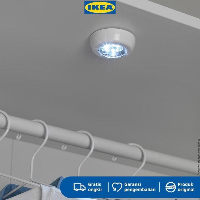 Lansungkirim- Ikea Ramsta Lampu Mini Led Putih Menggunakan Baterai Akrilik