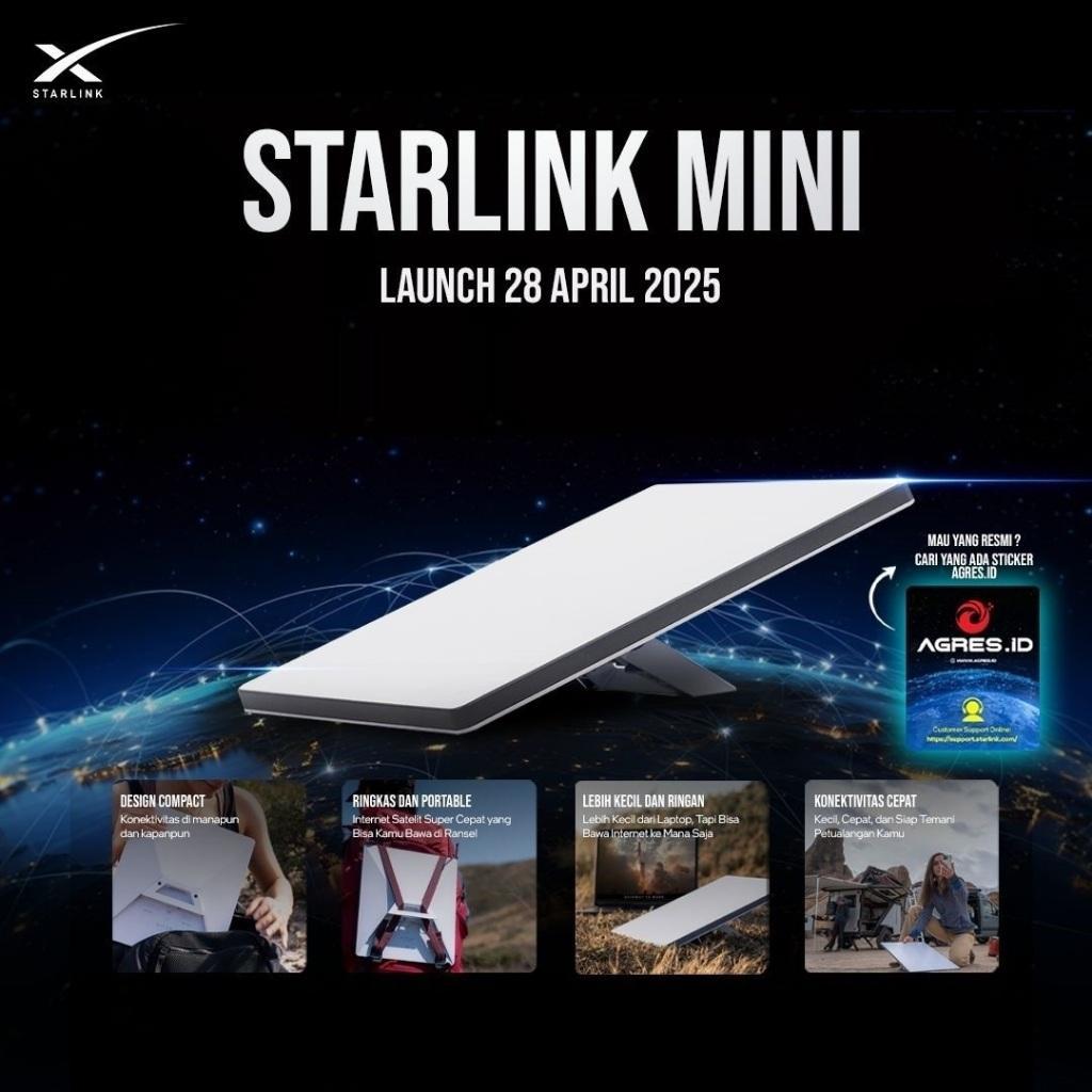 Terbaik Best Quality 100% Original Starlink Mini Internet Kit Satellite Antenna & Wifi Router