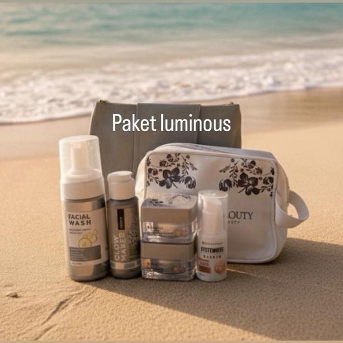 INDRAPABUALAN - MSGLOW-PAKET WAJAH ISI(POUCH,F WASH,TONER,KRIM SIANG,KRIM MALAM,SERUM BOOSTER) MS GL