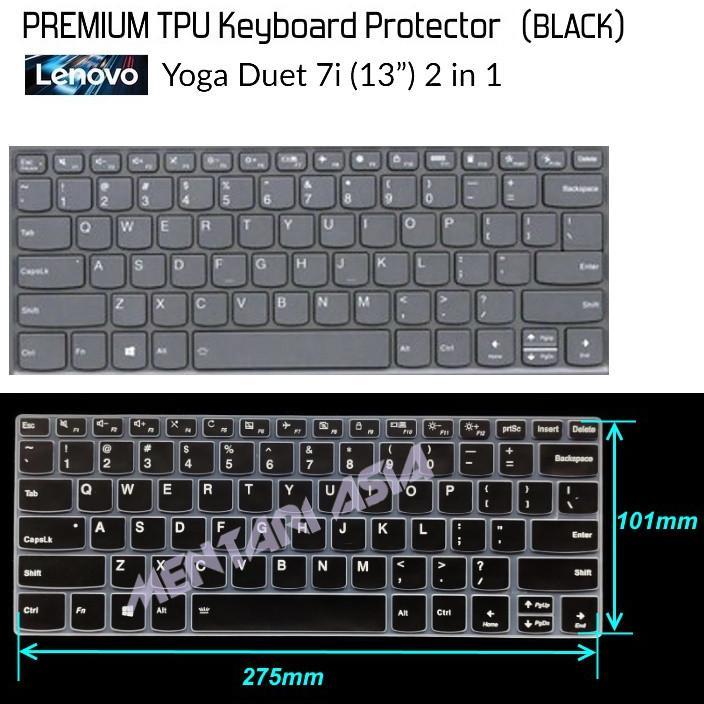 Keyboard Protector Lenovo YOGA DUET 7i 13" PREMIUM TPU KP BLACK Diskon