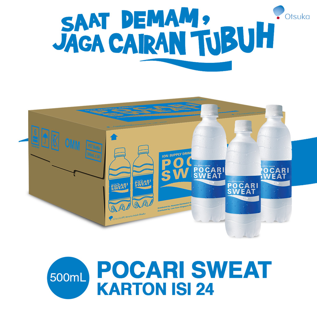 POCARI SWEAT Pet 500ml - 1 Karton (24 Botol)