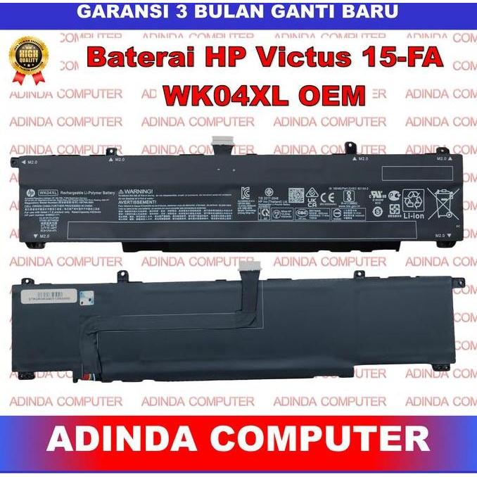 HARGA DISC - Baterai HP Victus 15-FA 15-FB 15-FB0012AX WK04XL HSTNN-OB2C M38822-171