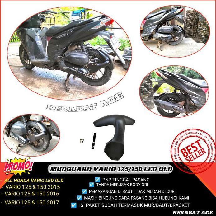 Mud guard vario 150/125 Led Old Modifikasi Custom Spakbor