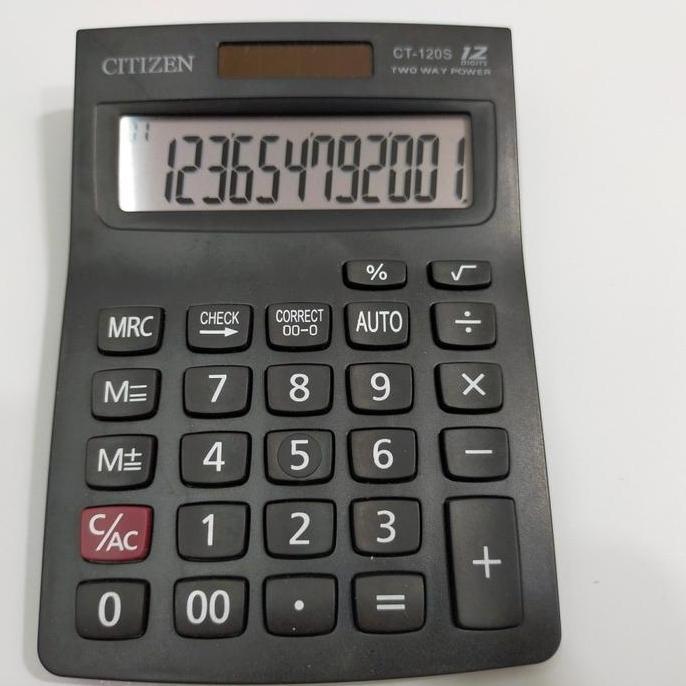 55. Kalkulator Desktop Meja Citizen Ct-120S Calculator 12 Digit Ct120S