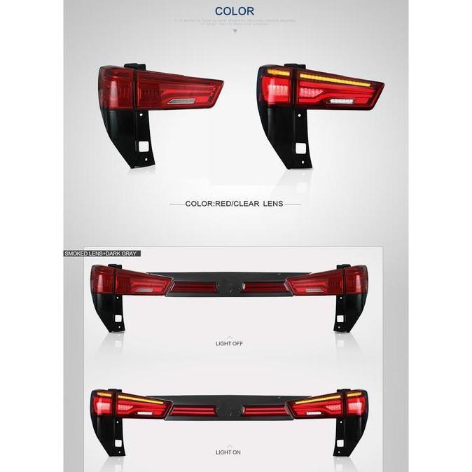 Yz Stop Lamp Lampu Belakang Innova Reborn 2016-On V2 Bmw Style With Welcome Light