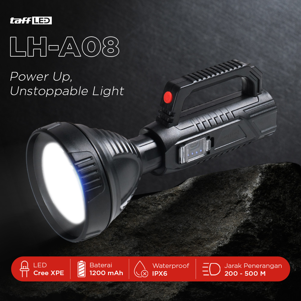 Senter LED Waterproof USB Recharge Cree XPE Pocketman
