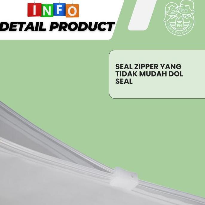 Zipper bag / Zipper Storage Bag Isi 50pcs 40X30CM / 30X40CM / Zipper Travel Pouch Serbaguna
