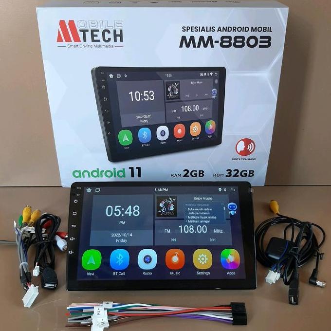 Head Unit Android MTECH 8803 Android 9" Mtech Voice Command Ram 2 / 32GB