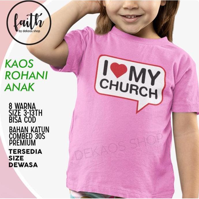 KAOS ROHANI KRISTEN ANAK / BAJU ROHANI ANAK / DEKAOS 1126KIDS
