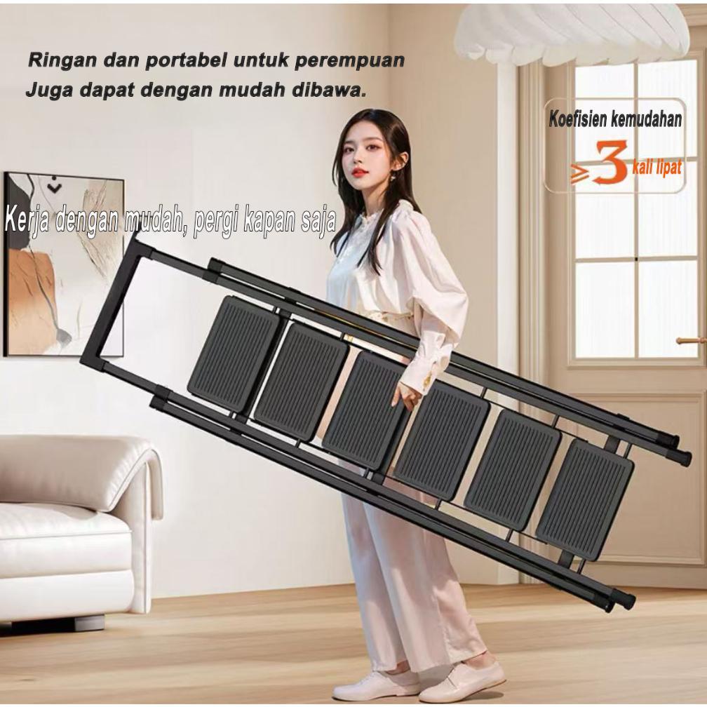 Tangga Tangga Lipat Multifungsi Lipat Tangga Besi Household Ladder Tangga Rumah Tangga minimalis Rum