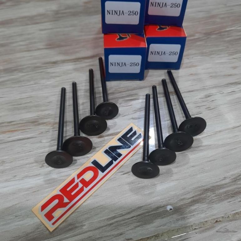 KLEP KELEP KAWASKI NINJA 250 DOBEL PISTON RIKO PART REDLINE SPAREPART