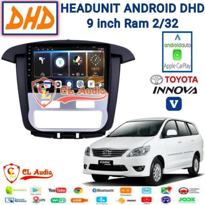 Head Unit Android DHD 9 Inch OEM Innova V 2012-2015 Elektrik Ac