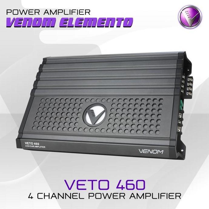 Power Venom Veto 460 4 Channel / Power Amplifier Venom Veto