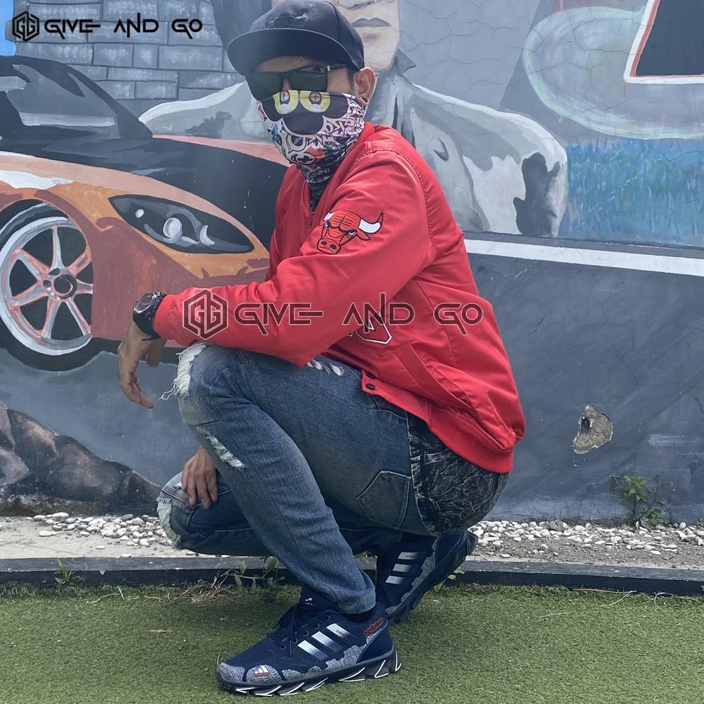 murah jaket varsity bomber basketball chicago bulls team nba full bordir original