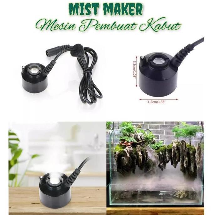 Alat Pembuat Kabut Mesin Asap Akuarium Mistmaker Humidifier Mist Maker 24V 500ml/h /  Mist Maker Pel