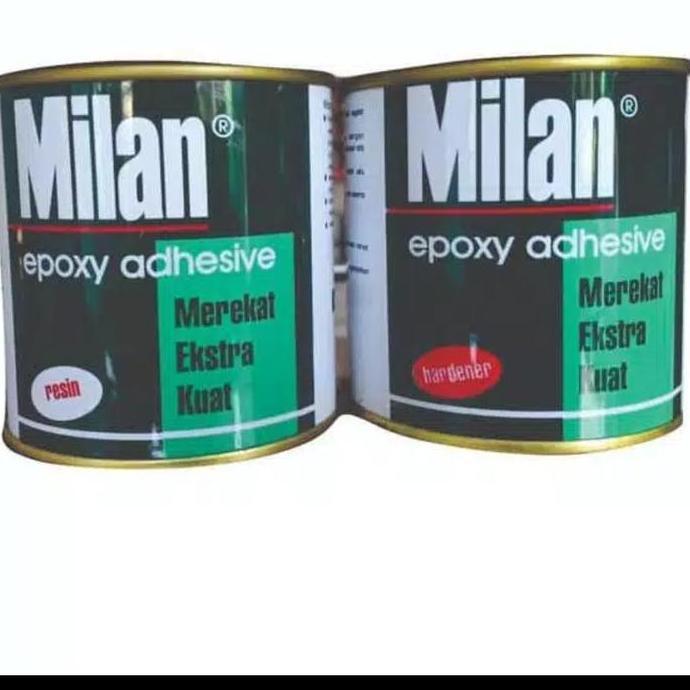 Lansungkirim- Lem Epoxy Milan Mini Hardener+Resin Lem /Besi,Kayu ,Kramik Dll