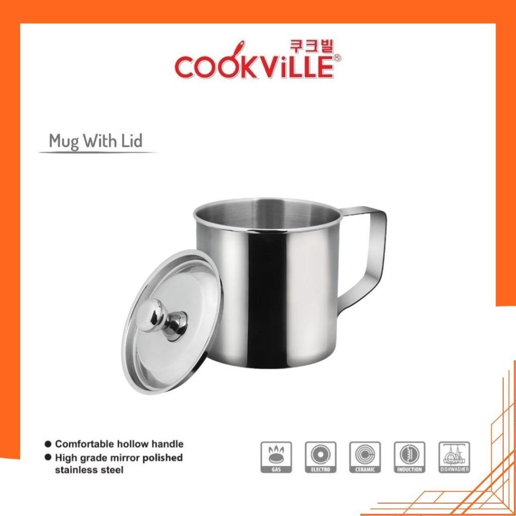 Cookville Mug Stainless Steel W/Cover Korea