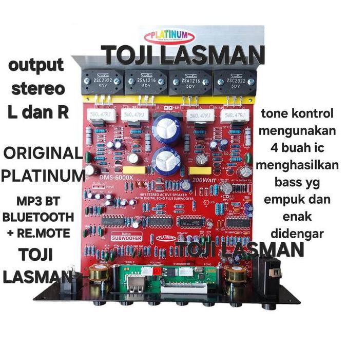 Promo Bluetooth Dms 6000 Power Aktif Speaker Dms6000 Echo Mic Pcb Kit Echo Cod