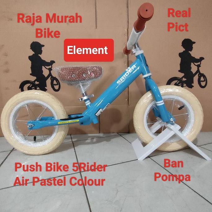 Push Bike Element 5Rider Air Pastel Colour Sepeda Balance Bike Element