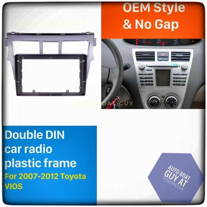 Frame Headunit Vios Limo Gen2 Gen 2 Oem Style No Gap Android 9 Inch