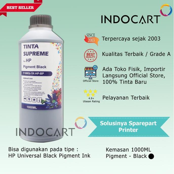 rohimjanuari - indocart tinta refill printer hp-pigment ink-black-1kg
