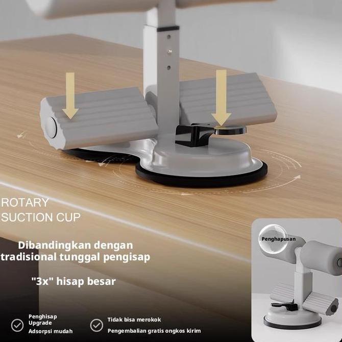 PELA.STORE5 - ALAT OLAHRAGA SIT-UP TRAINER PERUT VERSI BARU MENEMPEL KUAT DI LANTAI, PENGUNCI KAKI A