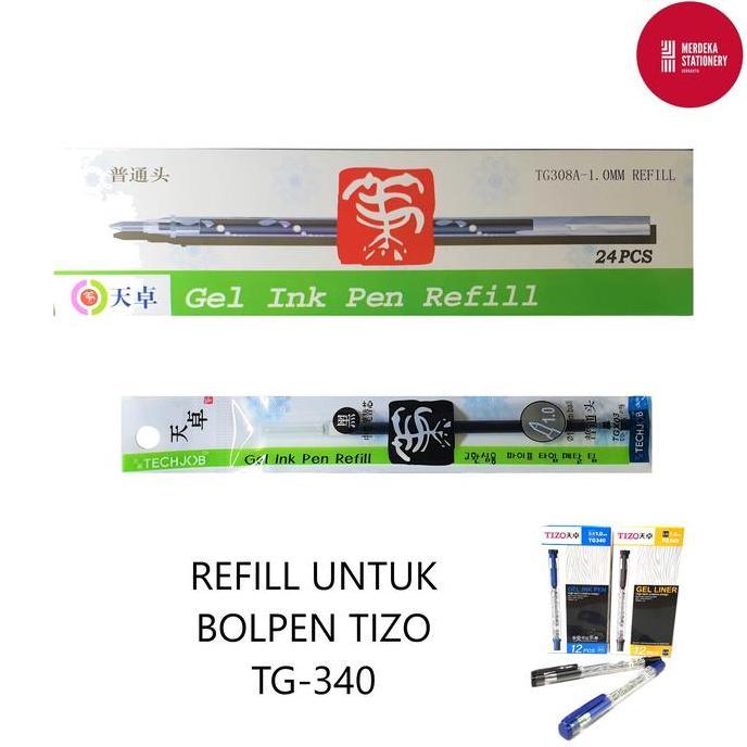 rohimjanuari - (isi 24)refill/isi/tinta pulpen/bolpen/ballpen tizo tg308a 1.0 tg340