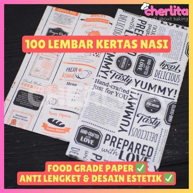 Leone- Kertas Nasi Motif Food Wrapper Laminasi Foodgrade Premium