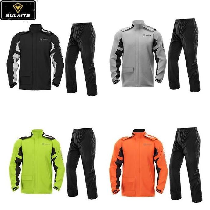 SULAITE Jas Hujan Motor Premium dengan Penutup Sepatu Single Piece Perlindungan Efektif dari Hujan C