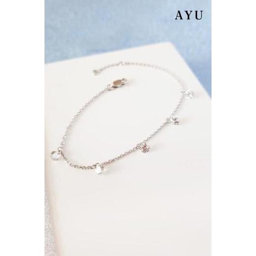 NAFELASHOP6 - AYU 5 CANDY POP CHAIN BRACELET 17K WHITE GOLD