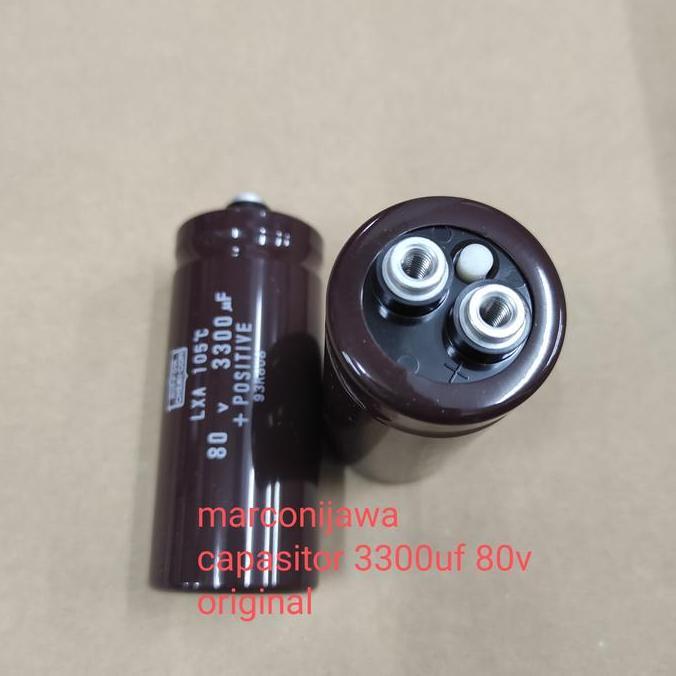 capasitor 3300uf 80V Nippon chemicon 80x35mm